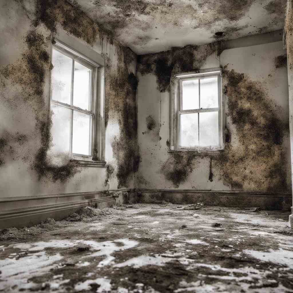 mold ravaged house