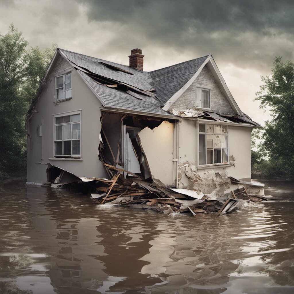 an image of a water damaged home