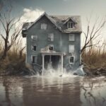 A home that's damaged by water