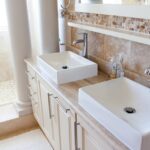 handle water damage in the bathroom