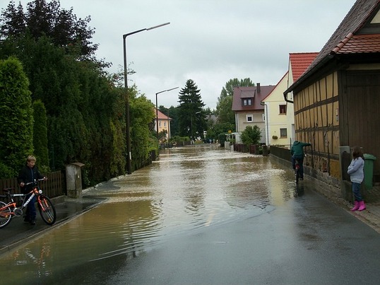 water damage in a luxury home